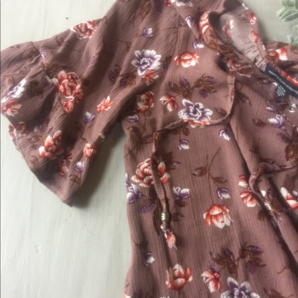 American eagle peasant top
